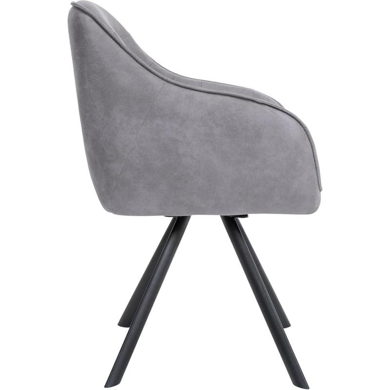 Silla de Confidente CLODIS en Tela color Negro