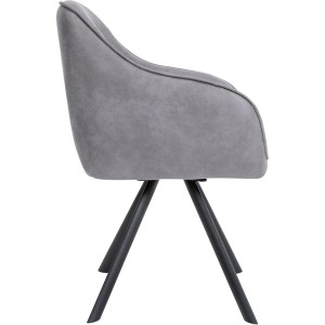 Silla de Confidente CLODIS en Tela color Negro