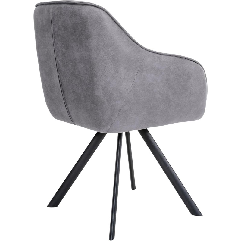 Silla de Confidente CLODIS en Tela color Negro