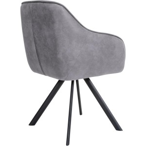 Silla de Confidente CLODIS en Tela color Negro