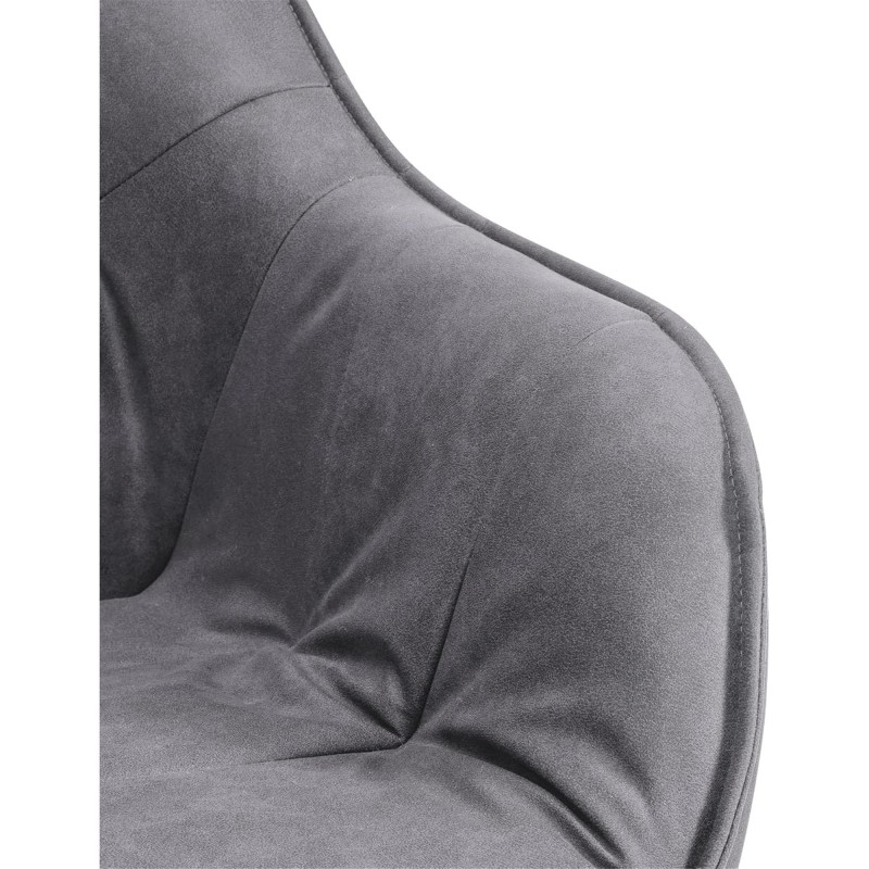 Silla de Confidente CLODIS en Tela color Negro