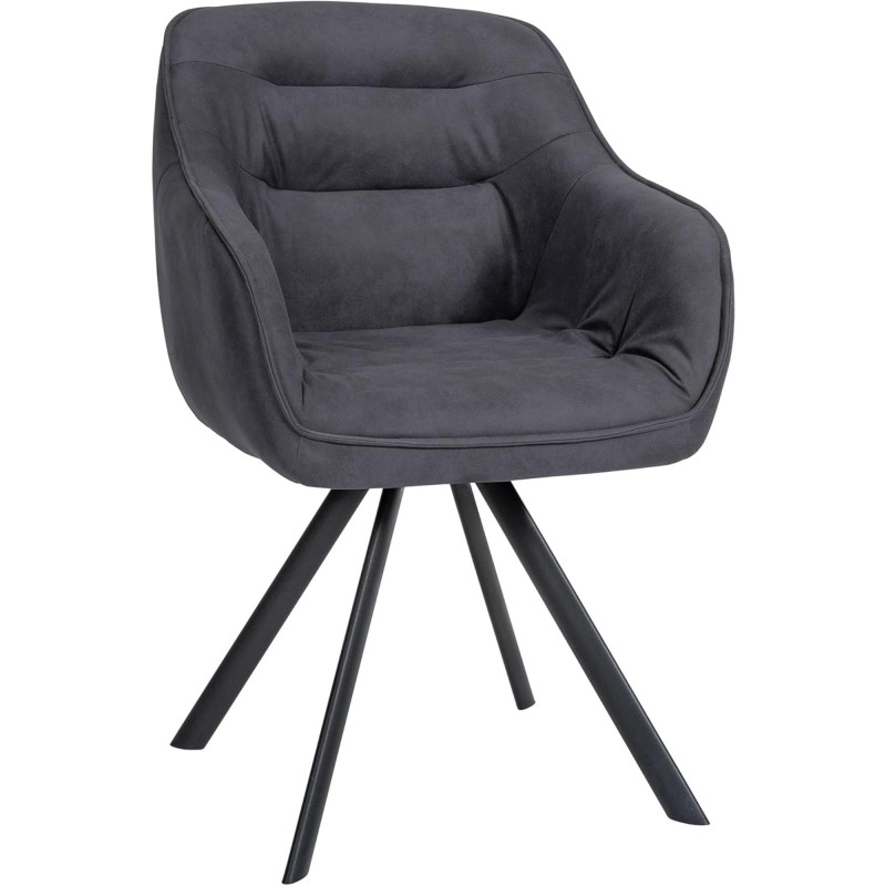 Silla de Confidente CLODIS en Tela color Negro
