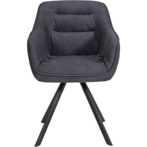 Silla de Confidente CLODIS en Tela color Negro