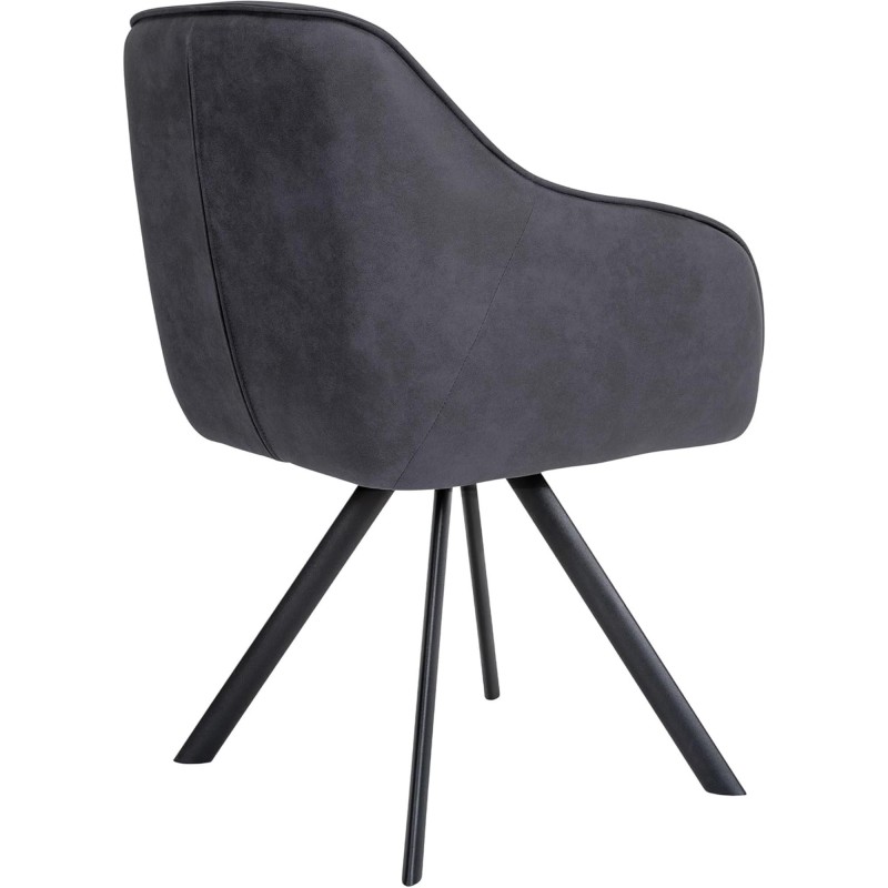 Silla de Confidente CLODIS en Tela color Negro