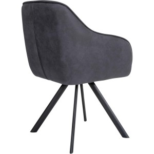 Silla de Confidente CLODIS en Tela color Negro