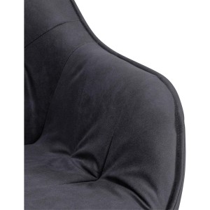 Silla de Confidente CLODIS en Tela color Negro