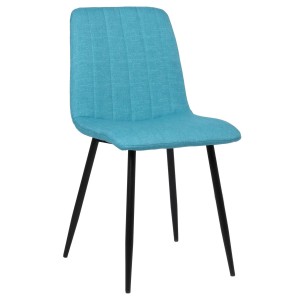Silla de Confidente DAITONA, Moderna y elegante, en Tela color Negro