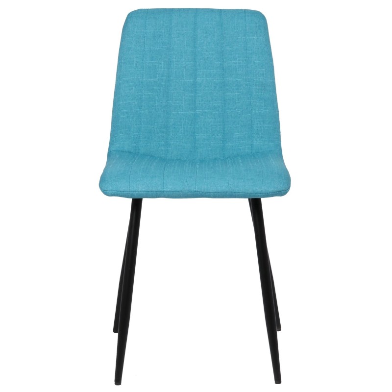 Silla de Confidente DAITONA, Moderna y elegante, en Tela color Negro