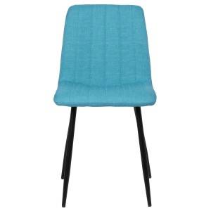 Silla de Confidente DAITONA, Moderna y elegante, en Tela color Negro