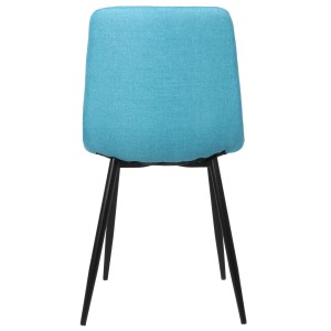 Silla de Confidente DAITONA, Moderna y elegante, en Tela color Negro