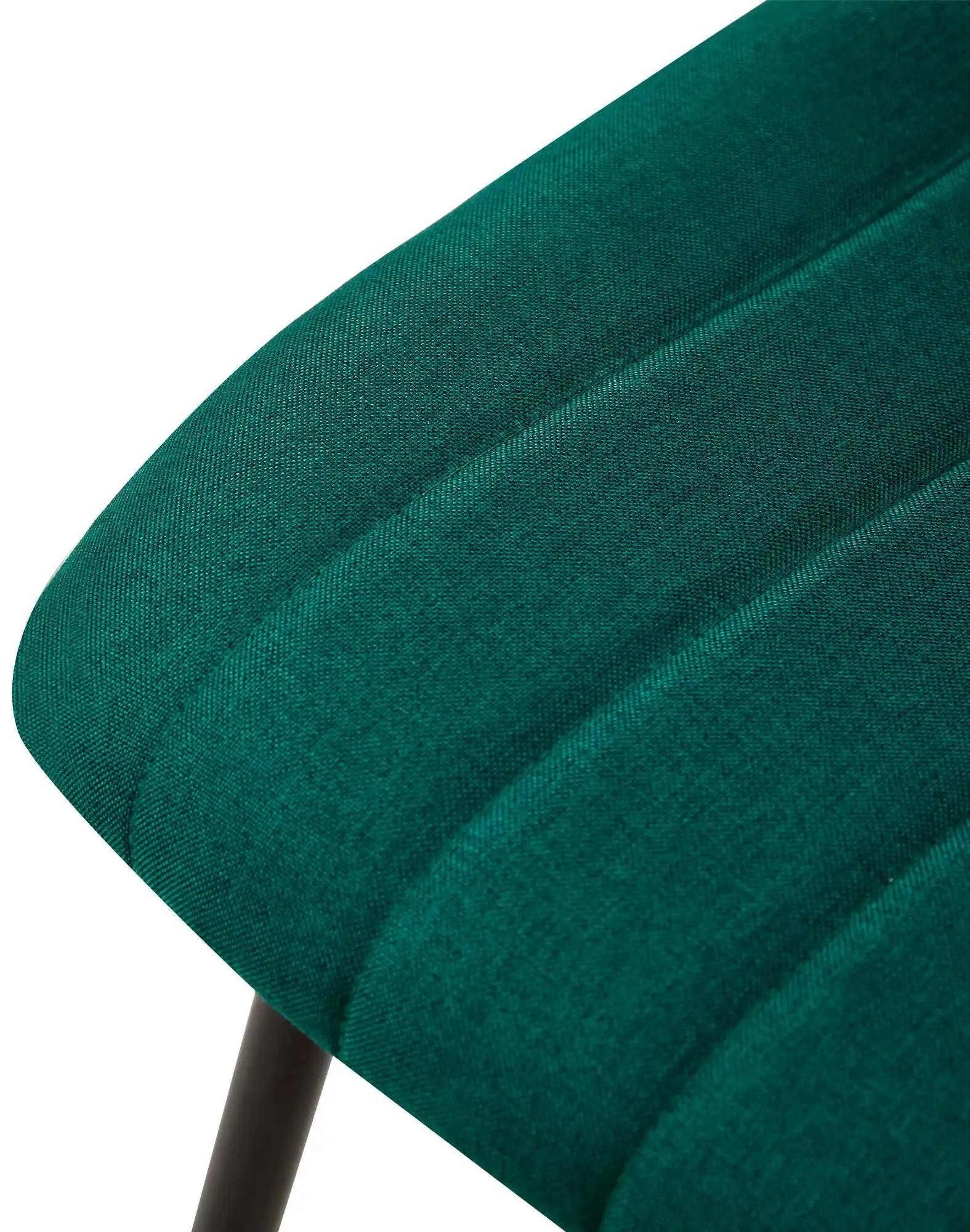 Silla de Confidente DAITONA, Diseño Moderno, Patas Metálicas, en Tela color Negro