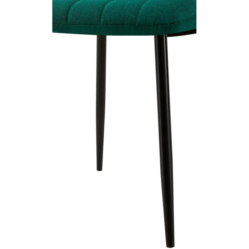 Silla de Confidente DAITONA, Moderna y elegante, en Tela color Negro