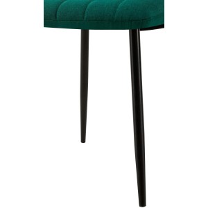 Silla de Confidente DAITONA, Moderna y elegante, en Tela color Negro
