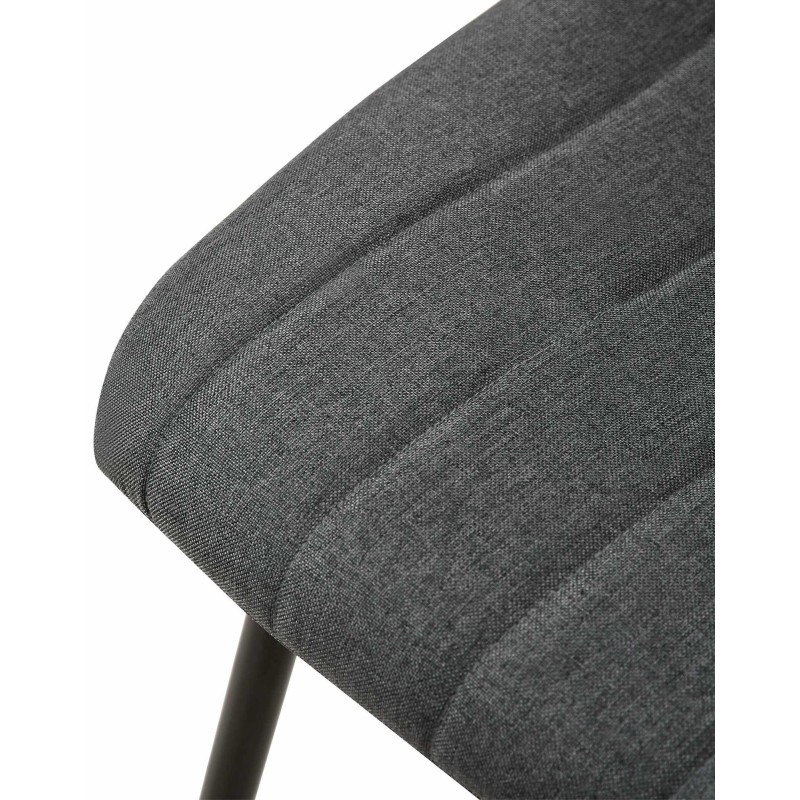 Silla de Confidente DAITONA, Moderna y elegante, en Tela color Negro