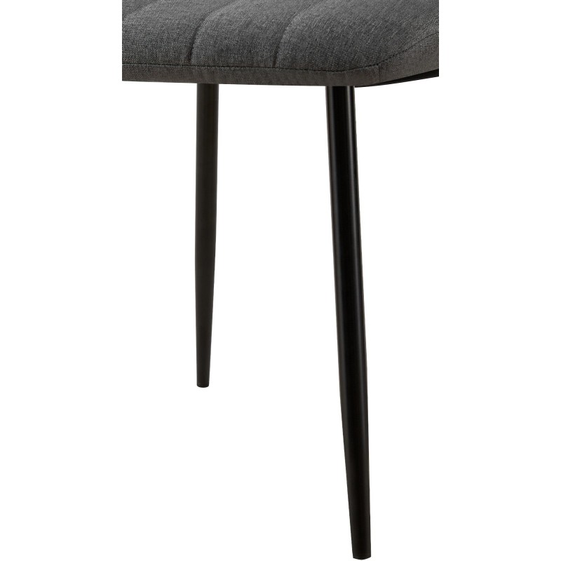 Silla de Confidente DAITONA, Moderna y elegante, en Tela color Negro