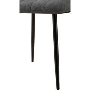 Silla de Confidente DAITONA, Moderna y elegante, en Tela color Negro