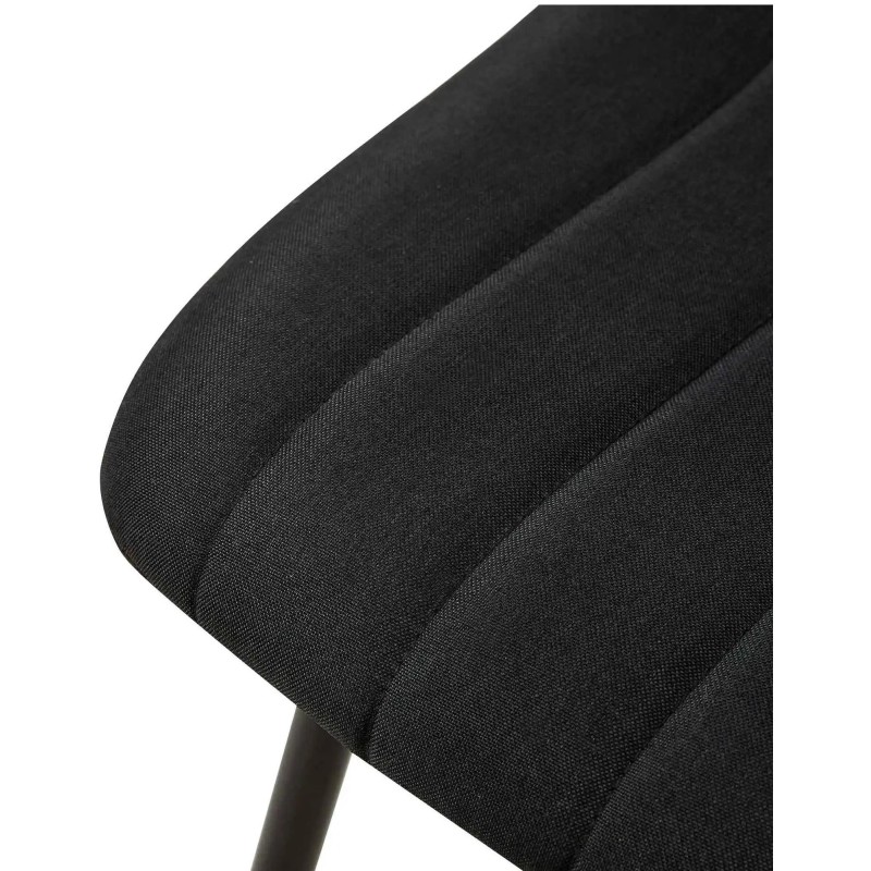Silla de Confidente DAITONA, Moderna y elegante, en Tela color Negro