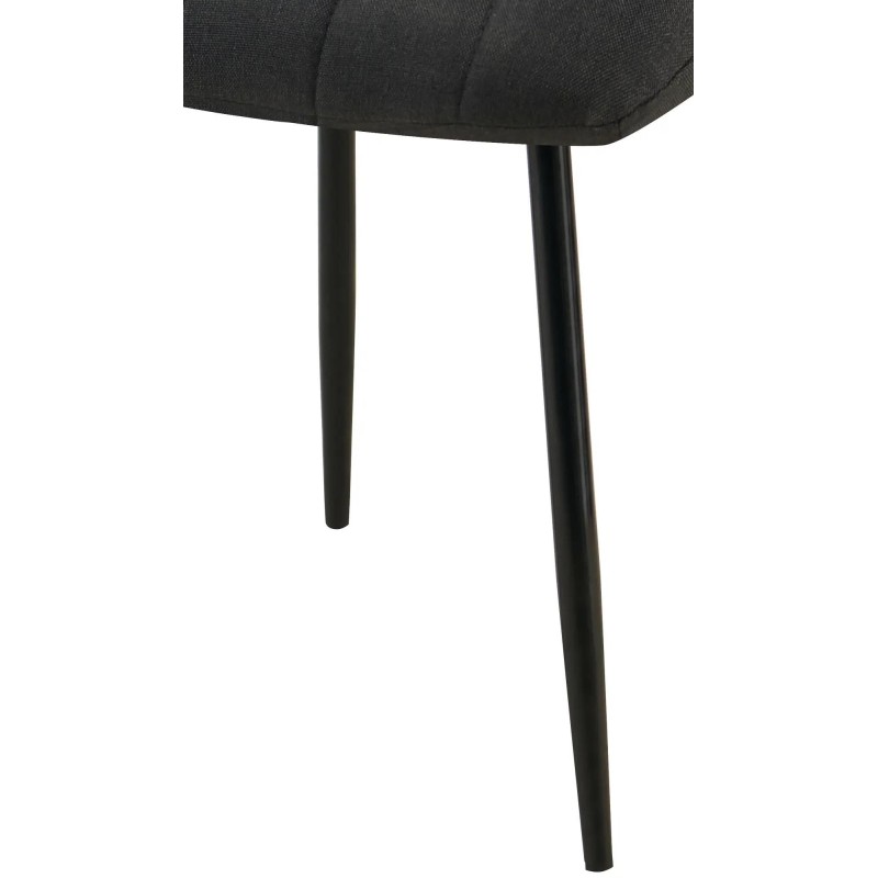 Silla de Confidente DAITONA, Moderna y elegante, en Tela color Negro