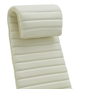 Sillón de Oficina ASPERA, Piel Real con Costuras, Negro
