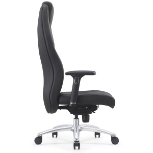 Sillón de Oficina SUITER, Elegante y Cómodo, Cuero Negro