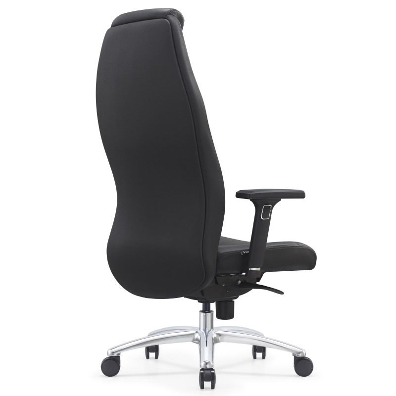Sillón de Oficina SUITER, Elegante y Cómodo, Cuero Negro