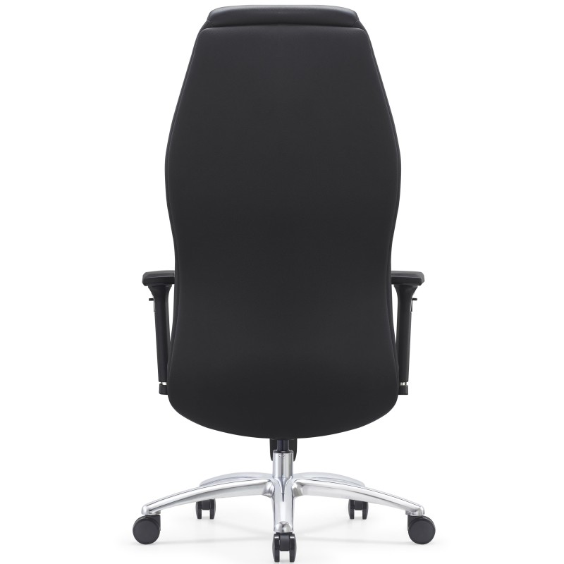Sillón de Oficina SUITER, Elegante y Cómodo, Cuero Negro