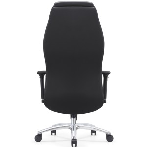 Sillón de Oficina SUITER, Elegante y Cómodo, Cuero Negro