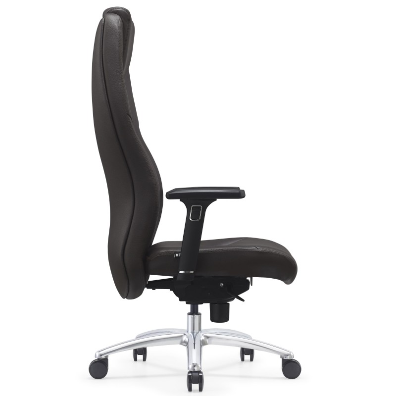 Sillón de Oficina SUITER, Elegante y Cómodo, Cuero Negro