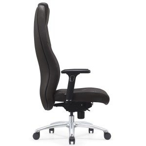 Sillón de Oficina SUITER, Elegante y Cómodo, Cuero Negro
