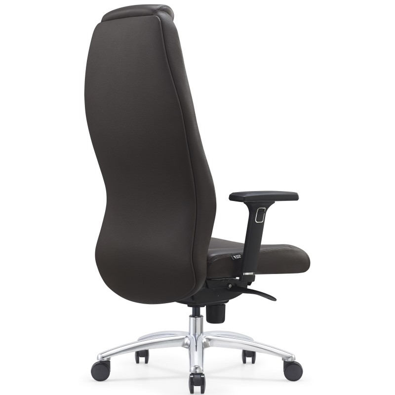 Sillón de Oficina SUITER, Elegante y Cómodo, Cuero Negro