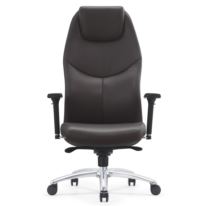 Sillón de Oficina SUITER, Elegante y Cómodo, Cuero Negro
