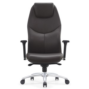 Sillón de Oficina SUITER, Elegante y Cómodo, Cuero Negro