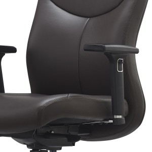 Sillón de Oficina SUITER, Elegante y Cómodo, Cuero Negro