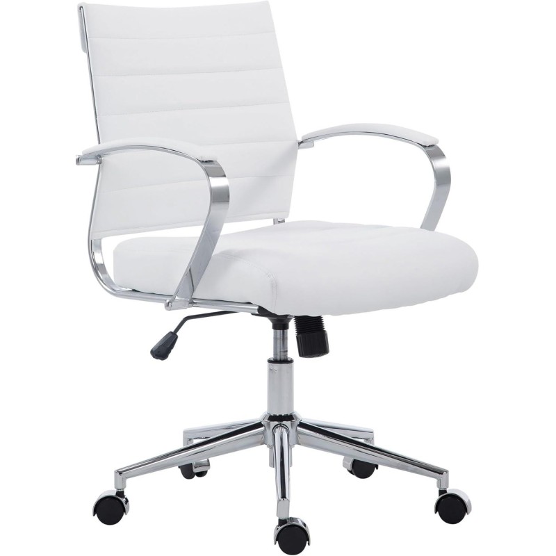 Silla de Oficina EVERY en Piel Sintética color Negro