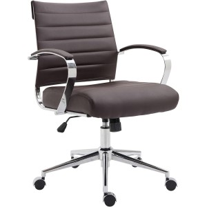 Silla de Oficina EVERY en Piel Sintética color Negro