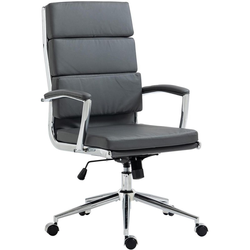 Silla de Oficina TODRA, en Piel, Color Negro