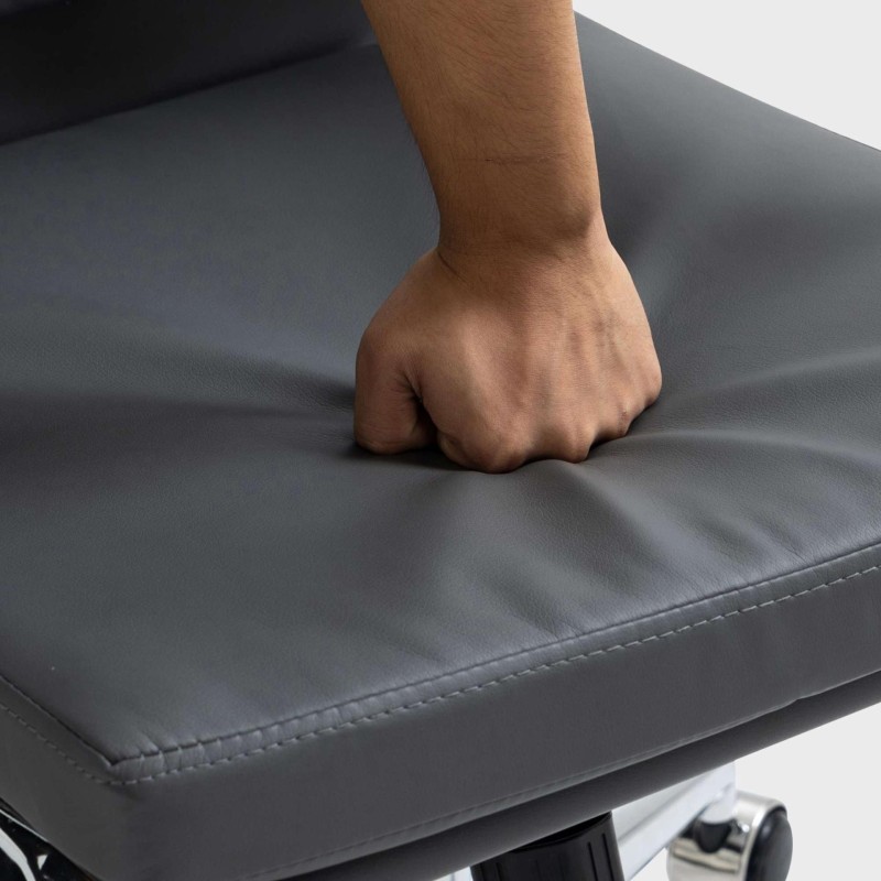 Silla de Oficina TODRA, en Piel, Color Negro