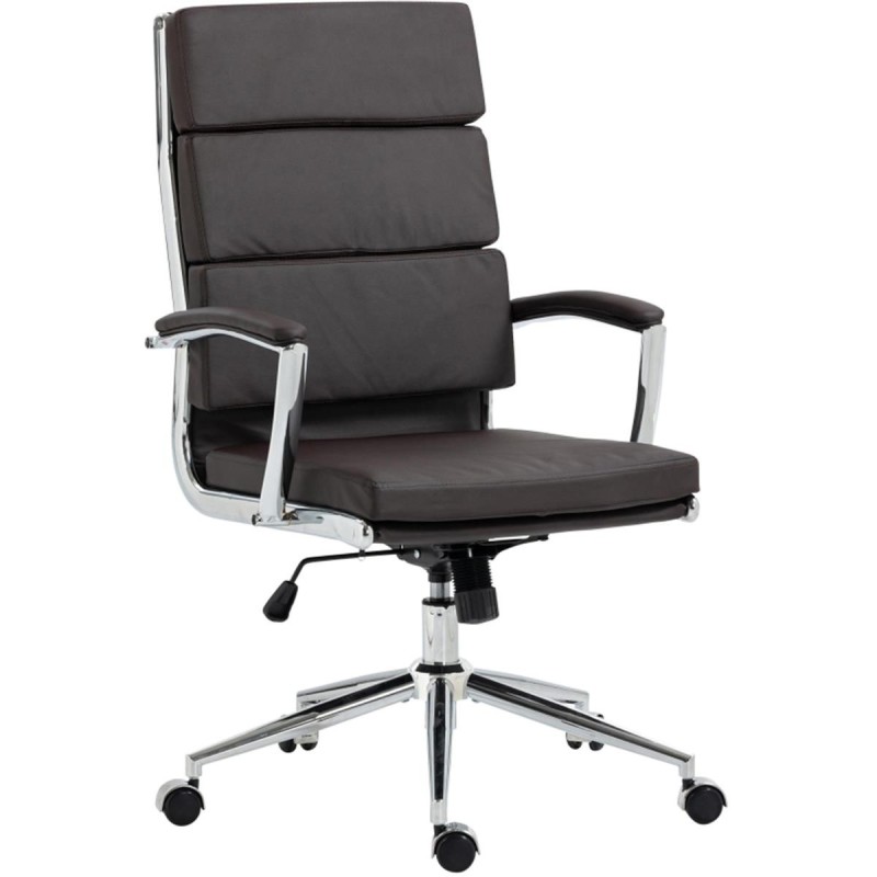 Silla de Oficina TODRA, en Piel, Color Negro