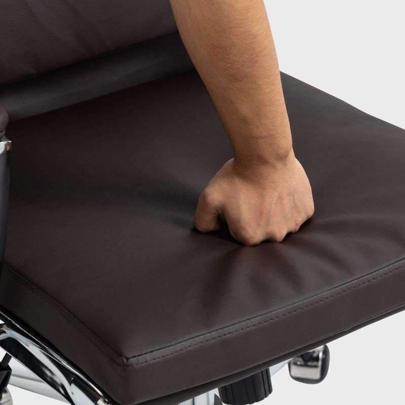 Silla de Oficina TODRA, en Piel, Color Negro