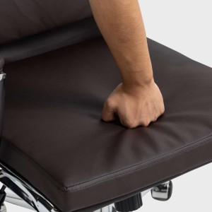 Silla de Oficina TODRA, en Piel, Color Negro