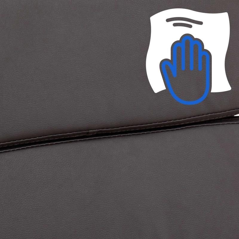 Silla de Oficina TODRA, Elegante Diseño Clásico, Muy Confortable, en Piel Negro