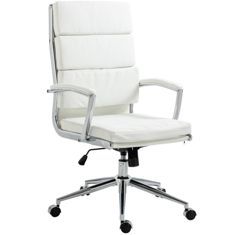 Silla de Oficina TODRA, en Piel, Color Negro