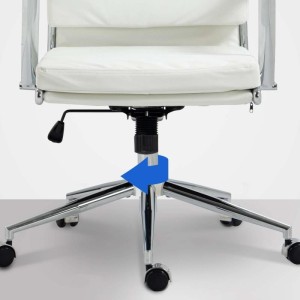 Silla de Oficina TODRA, en Piel, Color Negro