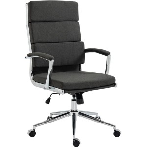 Silla de Oficina TODRA, en Tela, Color Gris oscuro