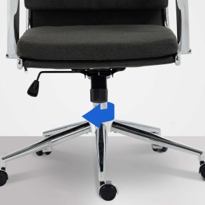 Silla de Oficina TODRA, en Tela, Color Gris oscuro