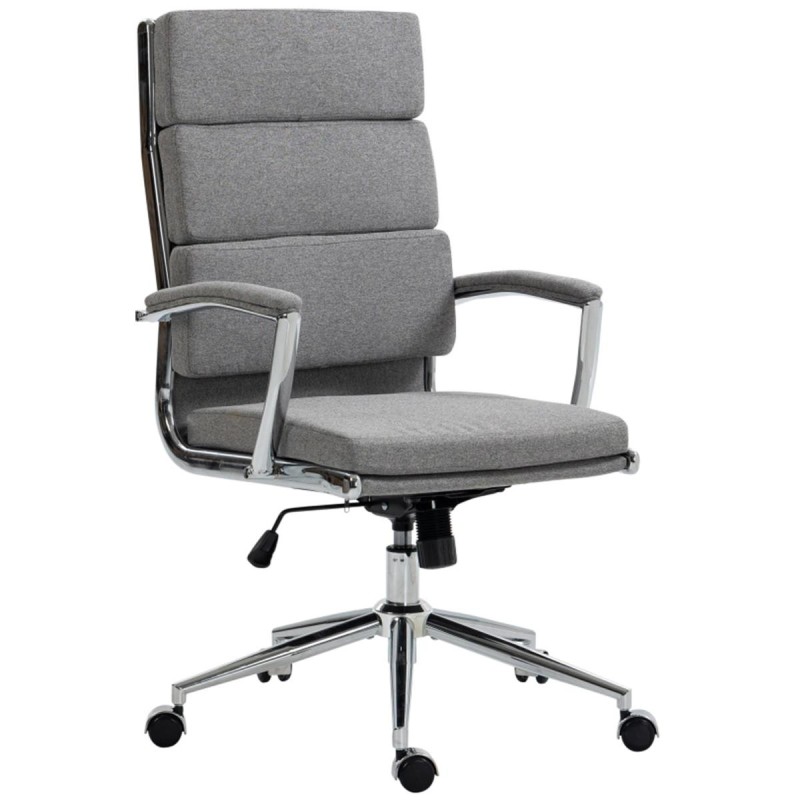 Silla de Oficina TODRA, en Tela, Color Gris oscuro
