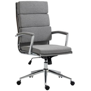 Silla de Oficina TODRA, en Tela, Color Gris oscuro