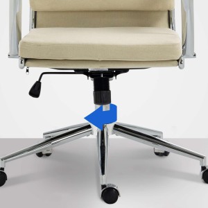 Silla de Oficina TODRA, en Tela, Color Gris oscuro
