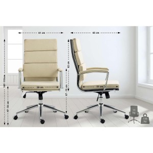 Silla de Oficina TODRA, en Tela, Color Gris oscuro