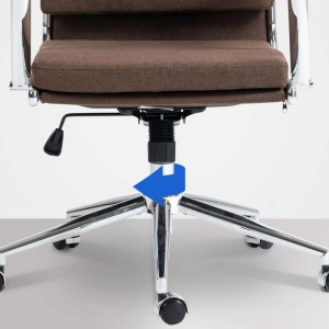 Silla de Oficina TODRA, en Tela, Color Gris oscuro